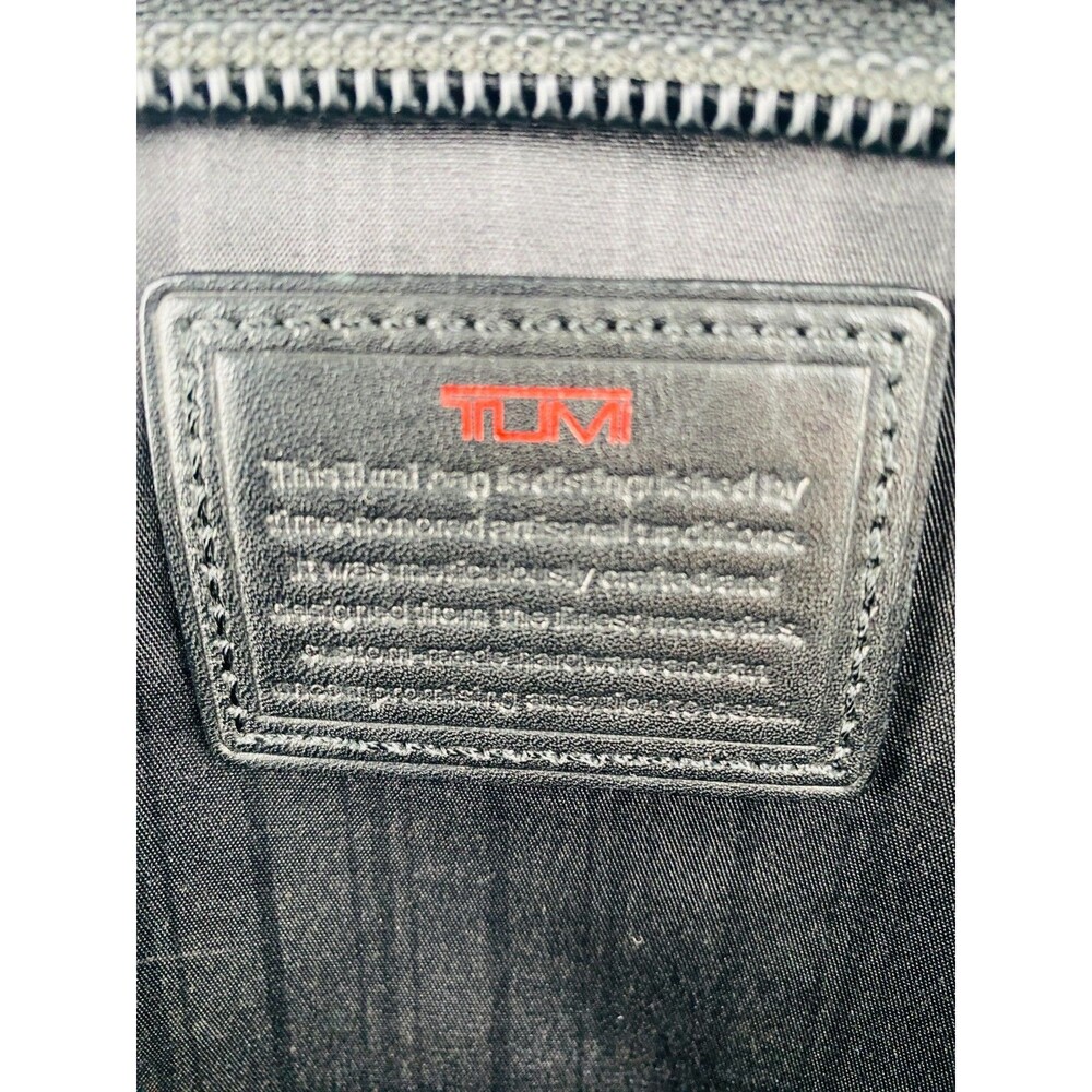 Tumi Alpha 26114dh Black Ballistic Nylon Laptop Briefcase Business Bag Read View 5